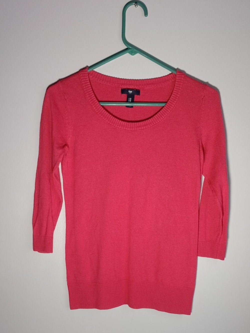 GAP Hot  Pink Scoop Neck Cotton Sweater